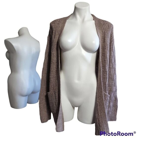 Mossimo open front purple cardigan - Picture 1 of 5